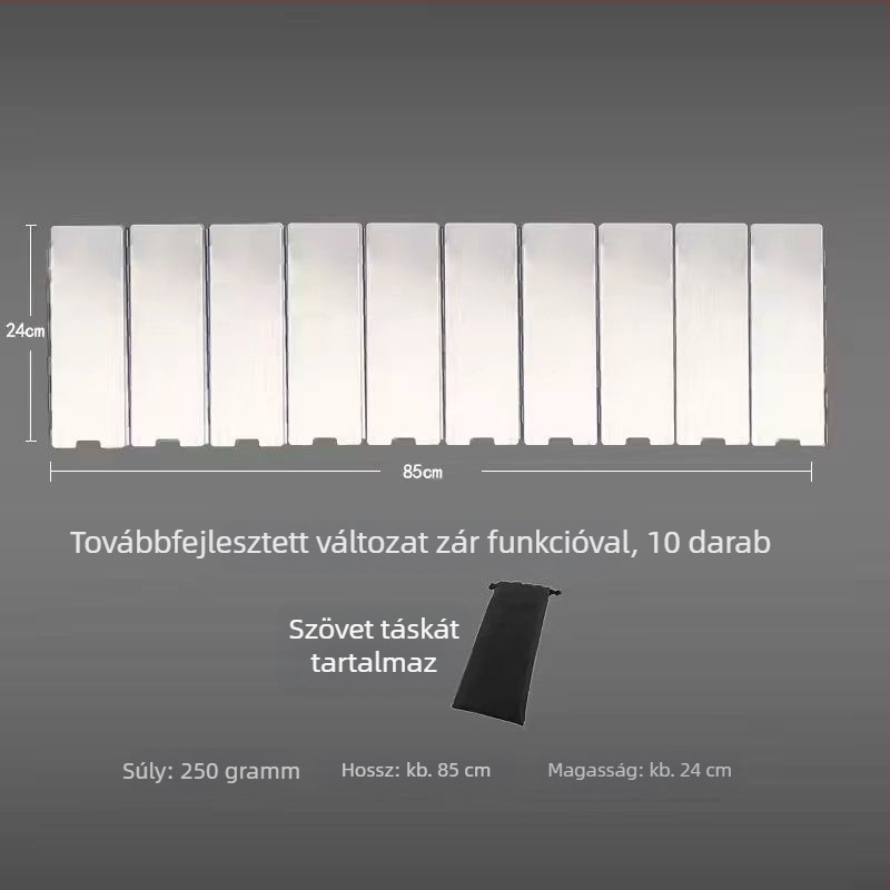 Kültéri szélvédő gázfőzőhöz – kempingezéshez