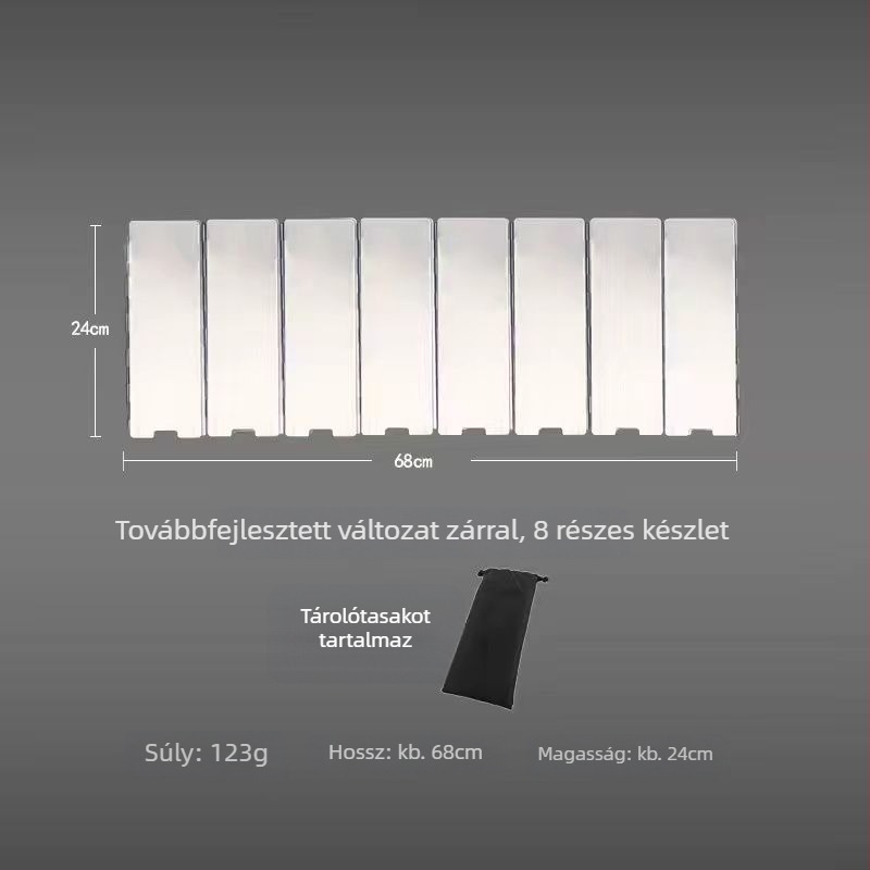 Kültéri szélvédő gázfőzőhöz – kempingezéshez