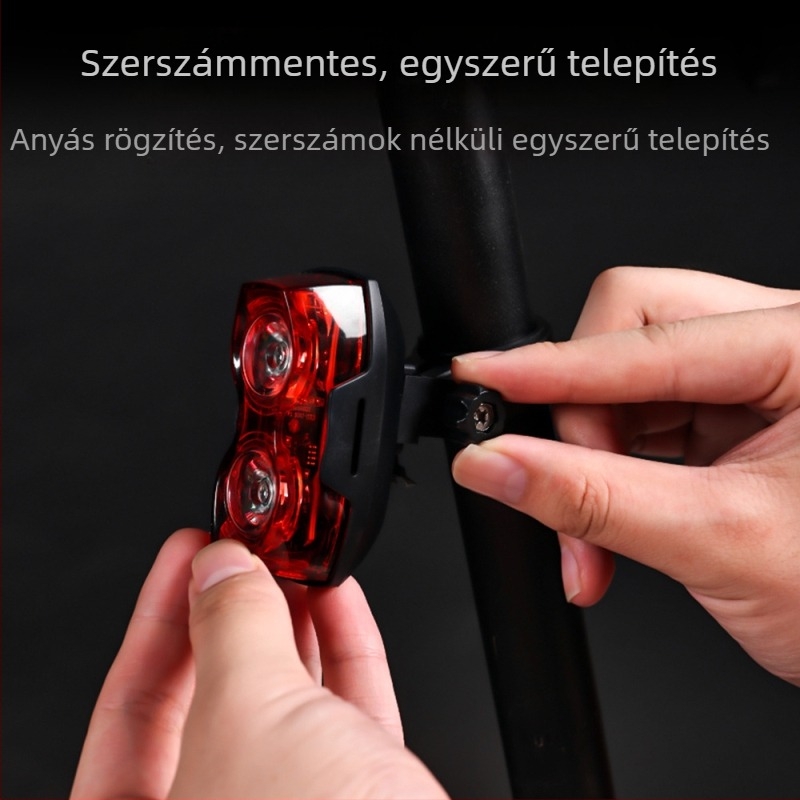 Raypal 2230 Hátsó kerékpárfény kettős LED modulokkal, figyelmeztető fény, kerékpáros felszerelés