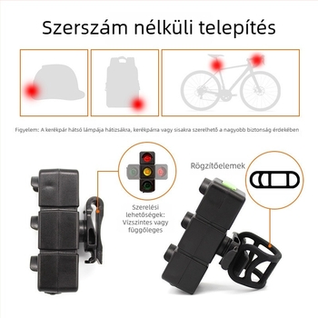Hátsó tri-színű LED-lámpa kerékpárhoz, USB-töltéses, kültéri LED világítás terepbringázáshoz.