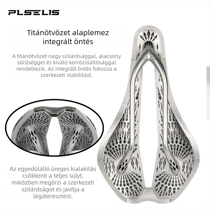 Plselis 3D-nyomtatott kerékpáros nyereg titánium-ötvözetből – magas szilárdságú, ultra könnyű, lélegző, ütéscsillapító üreges maggal