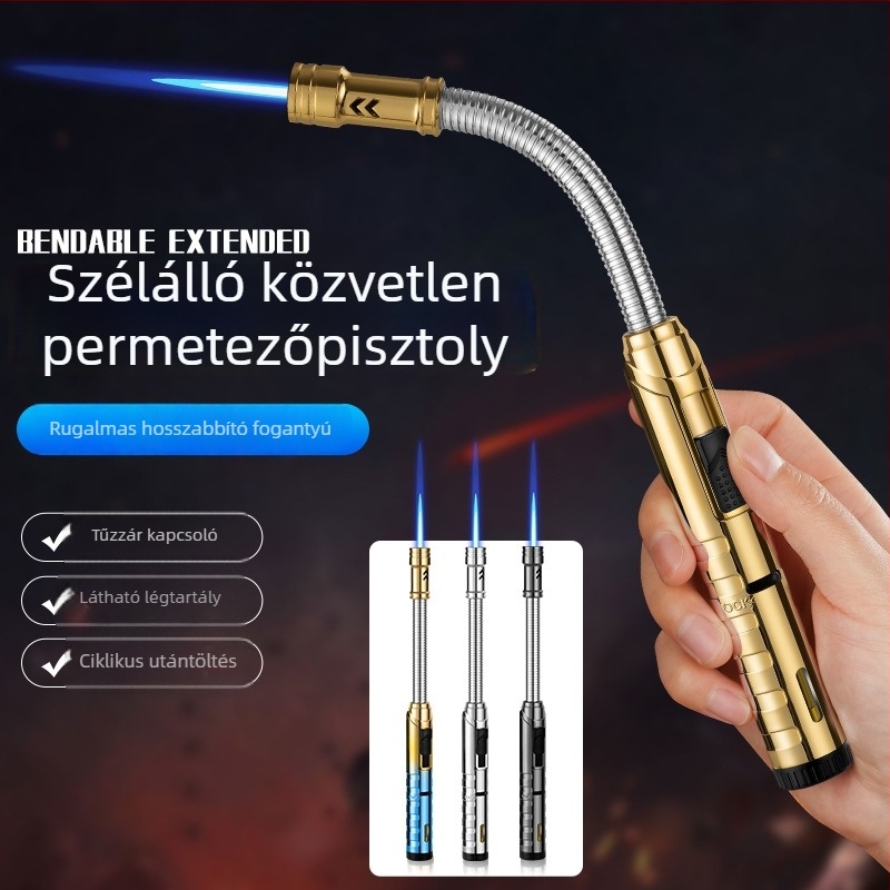 Háztartási hosszabbított gyújtó készülék gáztűzhelyhez és grillhez, szélálló, magas hőmérsékletű, tartós és prémium minőségű