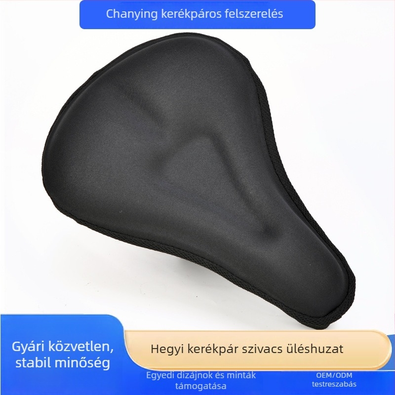 Kerékpárnyereg-huzat vastag, puha csúszásmentes habbal, hegyi kerékpárokhoz — kényelmes nyereg.