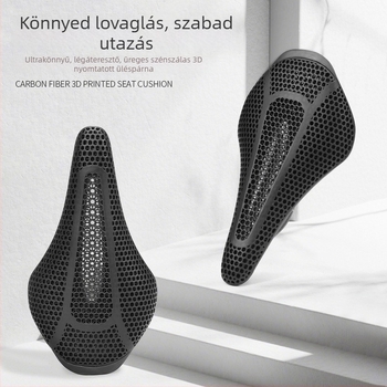Yafeng 3D-nyomtatott karbon kerékpárnyereg út- és terepkerékpárokhoz, üreges dizájnnal, kényelmes és lélegző