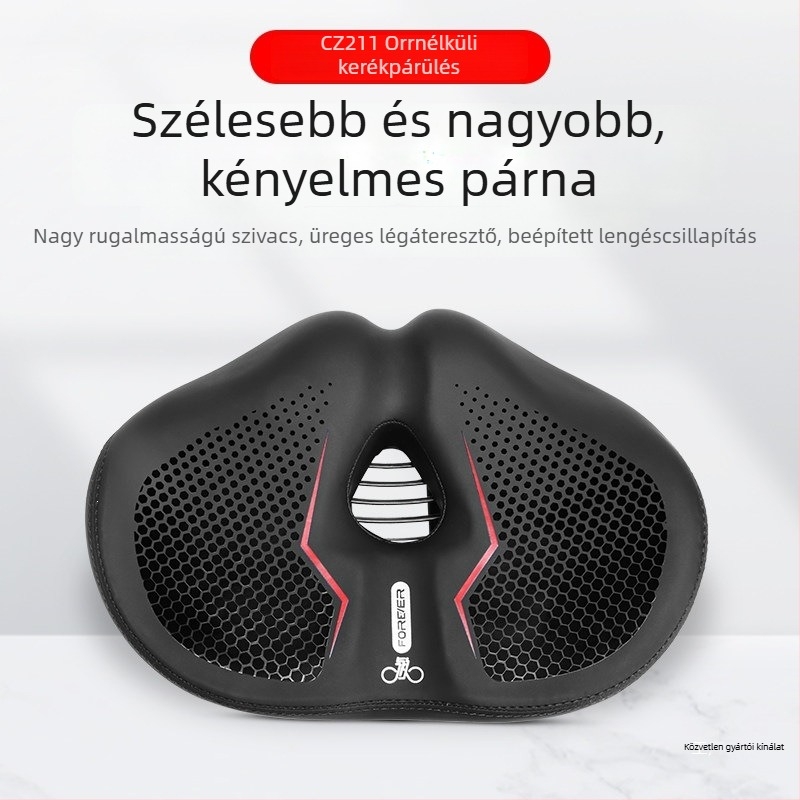 Hegymászó kerékpárnyereg párna, ultra-soft üléspárna, szélesebb kialakítás a kényelmes vezetésért