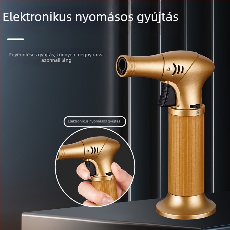 Minimalista bután gyújtó cigarehoz, szélálló, magas hőmérsékletű kültéri grillhez