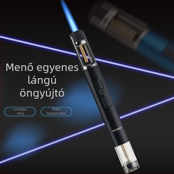 Baicheng Kék Lángú Szélvédett Öngyújtó — cigarettához, grillhez, sütéshez, moxibisztióhoz és toll-stílusú hegesztőfáklyához