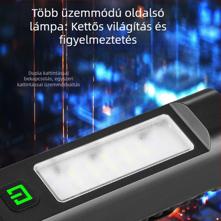 Bunguo kerékpár első lámpa - multifunkcionális mágneses, vízálló, hegyi és országúti kerékpárokhoz, világítás és munkalámpa, kerékpáros felszerelés