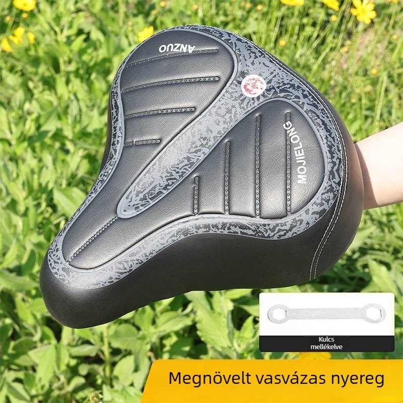 Bőr elektromos kerékpár nyereg megnövelt vas burkolattal, vízálló és kényelmes párnával Xinri Bird Emma elektromos kerékpárokhoz