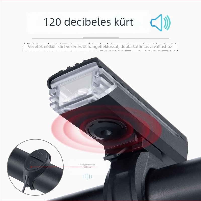 GIYO kerékpár első lámpa, USB-töltésű, vízálló, kerékpározáshoz