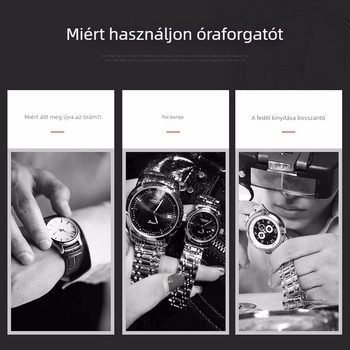 Mechanikus óra feltekerő doboz csendes elektromos motorral, otthoni használatra