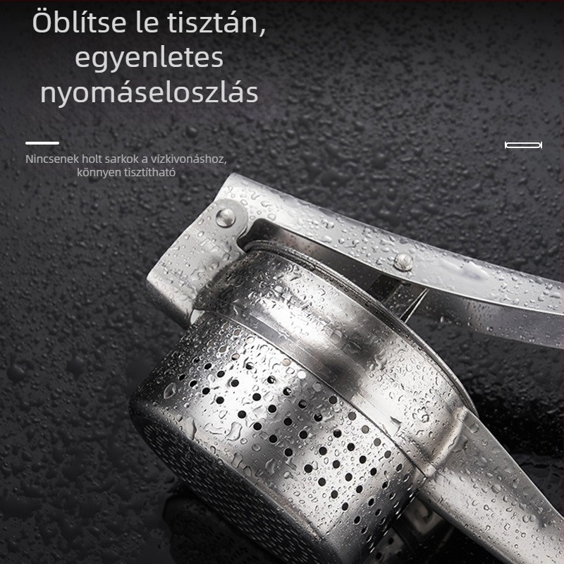 Rozsdamentes acélból készült kézi facsaró – citromhoz és gyümölcsökhöz, többfunkciós