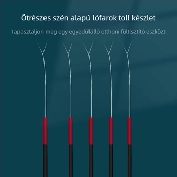 Libatollal készült fültisztító eszközök teljes készlete gyapotpálcákkal