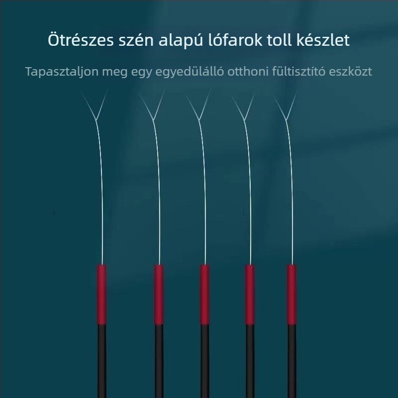Libatollal készült fültisztító eszközök teljes készlete gyapotpálcákkal