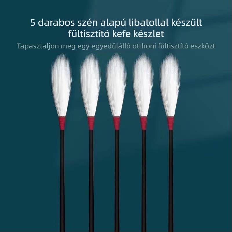 Libatollal készült fültisztító eszközök teljes készlete gyapotpálcákkal