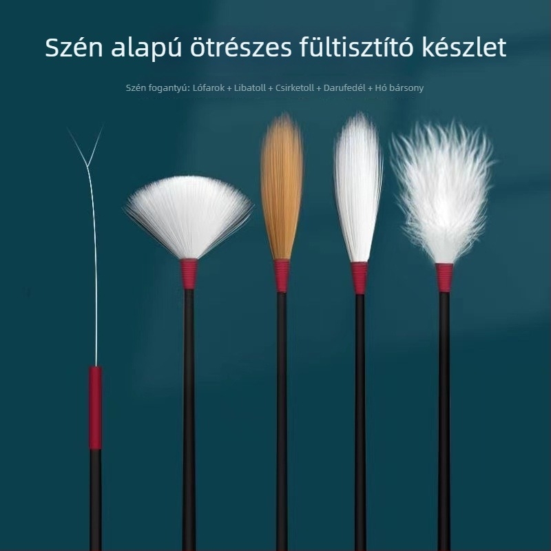 Libatollal készült fültisztító eszközök teljes készlete gyapotpálcákkal