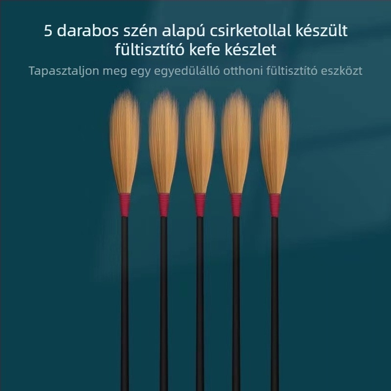 Libatollal készült fültisztító eszközök teljes készlete gyapotpálcákkal