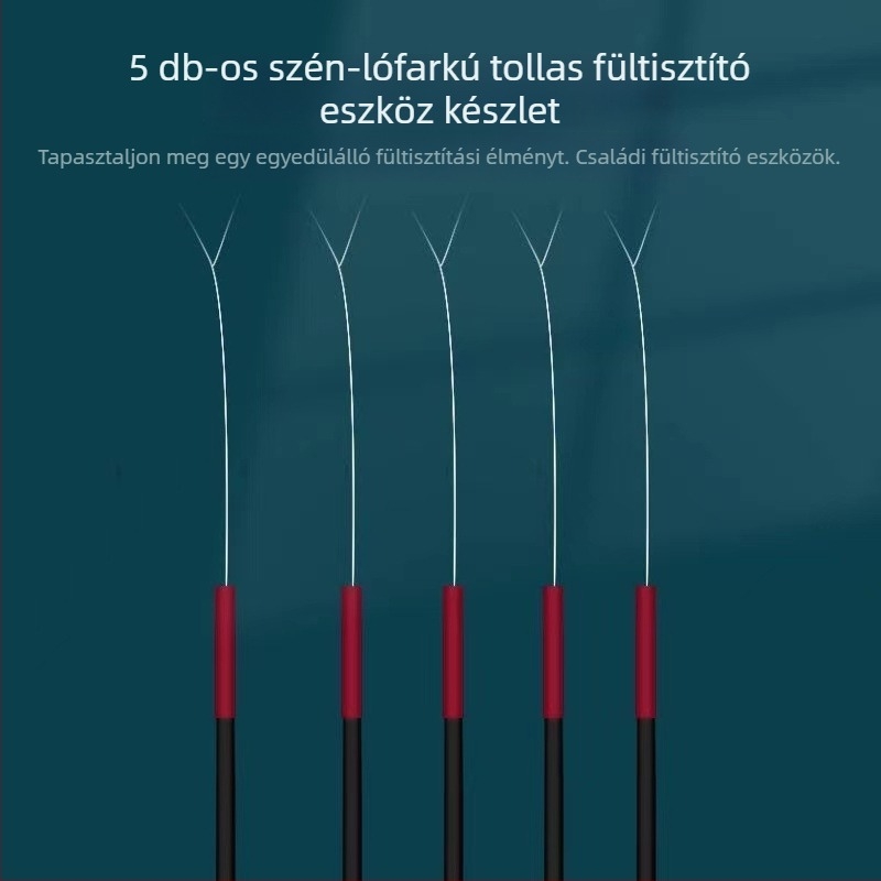 Libatollal készült fültisztító eszközök teljes készlete gyapotpálcákkal