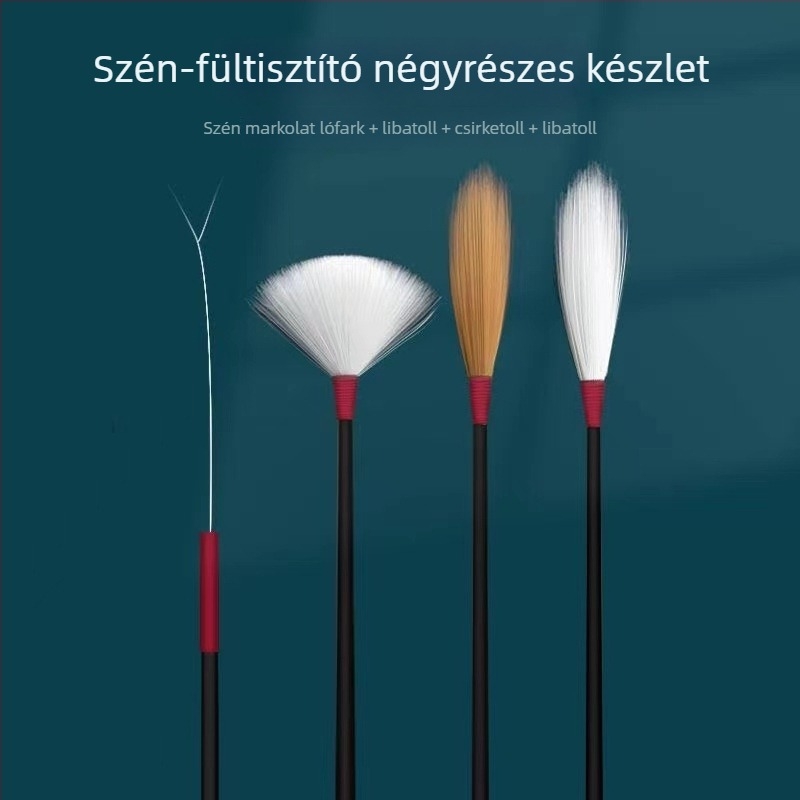 Libatollal készült fültisztító eszközök teljes készlete gyapotpálcákkal