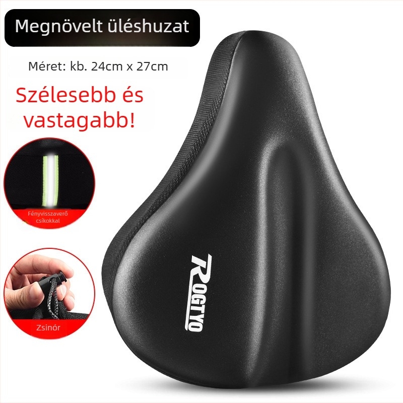Szilikonból készült megvastagított nyeregfedél kerékpárokhoz — puha, kényelmes párnázású, országúti és MTB kerékpárokhoz (BKZTJDG-088)