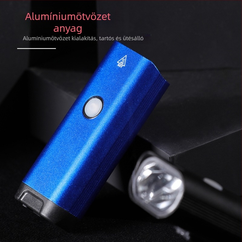 5W XPG első kerékpár lámpa, alumíniumötvözet, MTB, 1800mAh, USB-C töltés