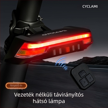 Cyclami Wireless kerékpár világítás távirányítóval, okos kanyarjelző és féklámpa, USB-C töltés