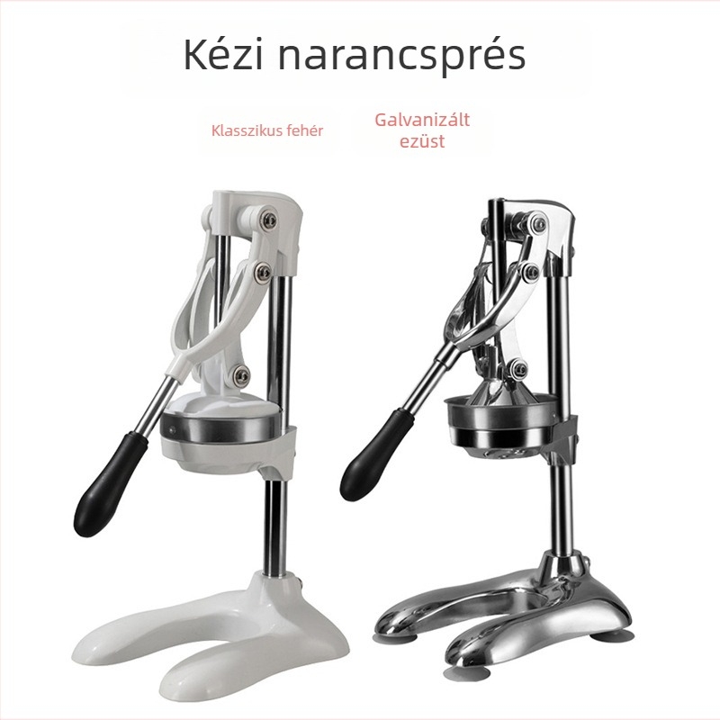 Kézi gyümölcsprés standhasználatra — kereskedelmi osztályú, 304 rozsdamentes acél, citrom- és narancslé készítésére