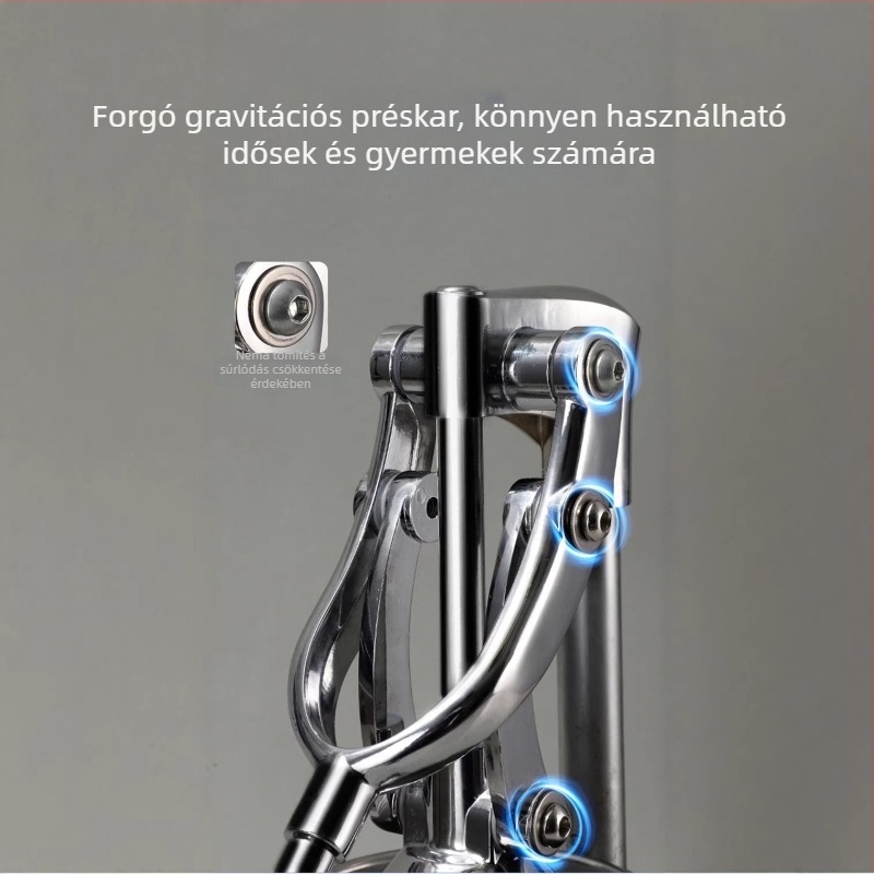 Kézi gyümölcsprés standhasználatra — kereskedelmi osztályú, 304 rozsdamentes acél, citrom- és narancslé készítésére