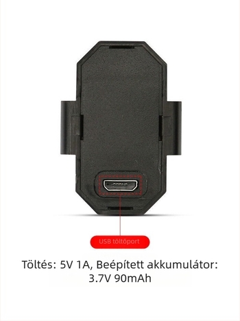 Újratölthető LED-lámpa motorkerékpárhoz és kerékpárhoz, villogó, színes éjszakai közlekedéshez