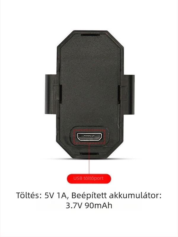 Újratölthető LED-lámpa motorkerékpárhoz és kerékpárhoz, villogó, színes éjszakai közlekedéshez