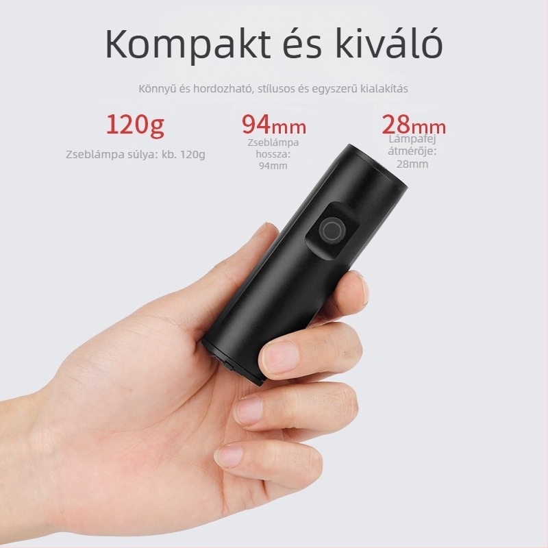 Hegyi kerékpár elülső lámpa, újratölthető, 2000mAh, T6 alumínium ötvözet, erős fény