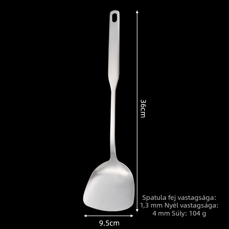 Tiszta titán spatula és kanál otthoni konyhához, tapadásmentes, hosszú nyéllel, titán konyhai eszközök.