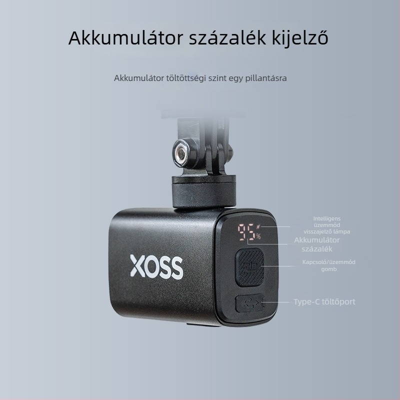 Mini intelligens kerékpár első világítása éjszakai tekeréshez — nagy fényerő országúti és terepkerékpárokhoz