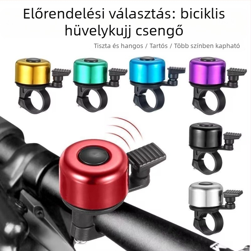 Kerékpárcsengő – rendkívül hangos és tiszta hangú, univerzális terepkerékpárhoz, összecsukható gyerekkerékpár-csengető, rejtett dizájn