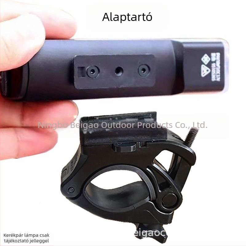 Kerékpárfényhez alaprögzítő, kompatibilis Shenhuo BL12, Xingzhe, Maijin és Garmin előfény tartóval.