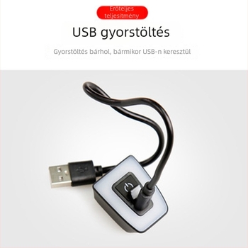 USB-töltéses hátsó kerékpár lámpa – hegyi és országúti kerékpárokhoz, éjszakai kerékpározás biztonsági figyelmeztető fény