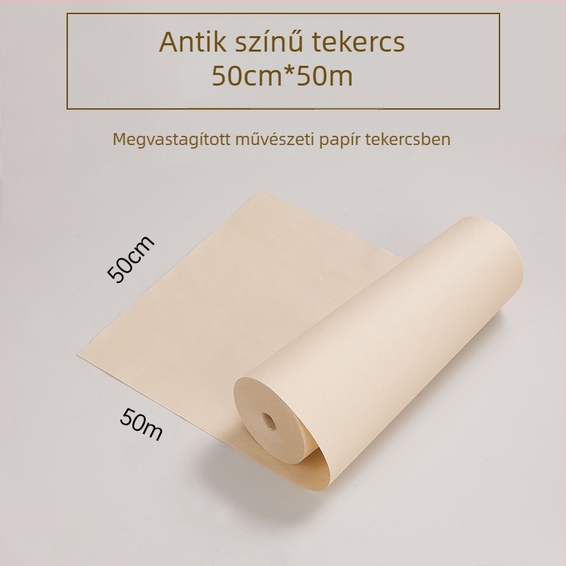 100 méteres rizspapír tekercs kalligráfiához és kínai festészethez, vastagított üres tekercs gyakorláshoz
