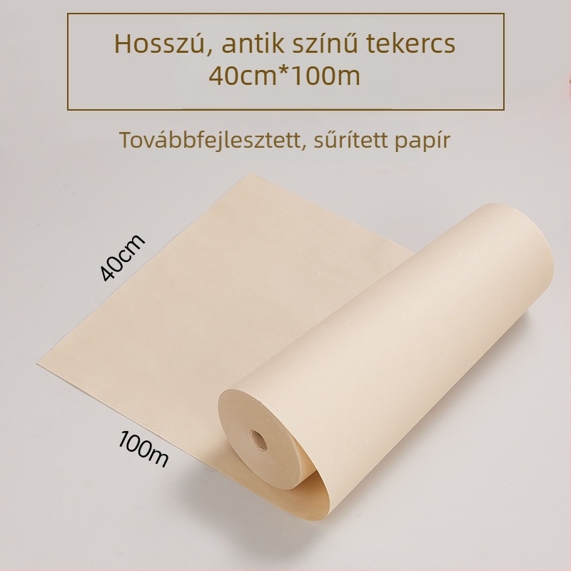 100 méteres rizspapír tekercs kalligráfiához és kínai festészethez, vastagított üres tekercs gyakorláshoz