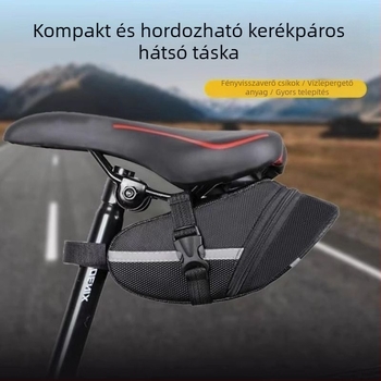 Kemény héjú hátsó nyeregtáska hegyi kerékpárhoz, nagy kapacitású, többfunkciós