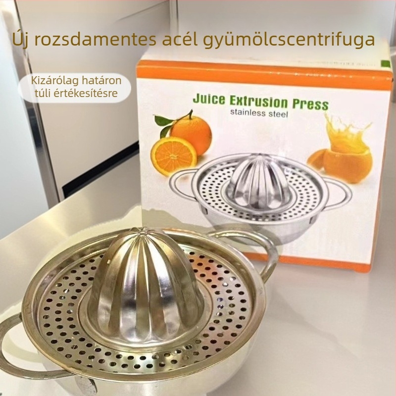 Rozsdamentes acél kézi gyümölcsprés – multifunkcionális gyümölcsprés narancs és citrom számára