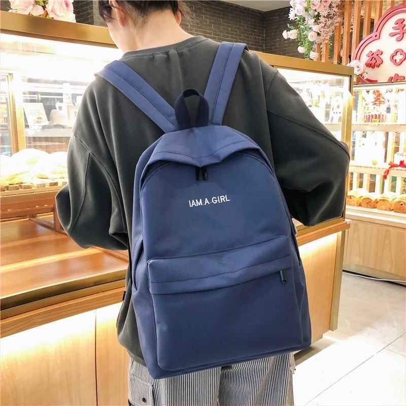 Női vászon hátizsák Koreai stílusban, Harajuku Ulzzang, minimalist és sokoldalú iskolai hátizsák
