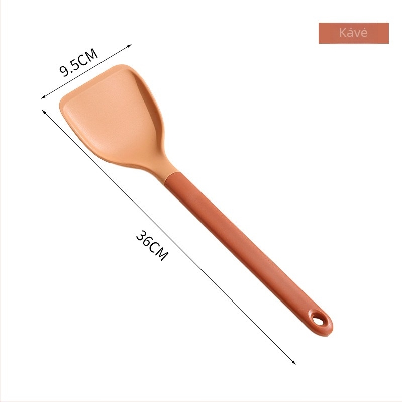 Élelmiszerbiztonságú szilikon konyhai spatula, magas hőállóságú, nem karcolja meg a serpenyőt, tapadásmentes edényekhez