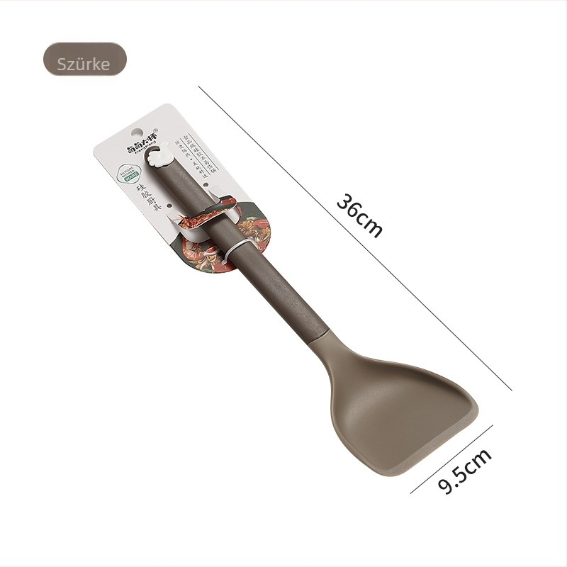 Élelmiszerbiztonságú szilikon konyhai spatula, magas hőállóságú, nem karcolja meg a serpenyőt, tapadásmentes edényekhez