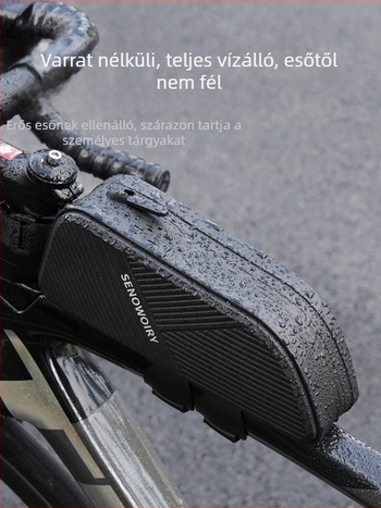 Kerékpár elő- és felsőcső táska — vízálló telefon-tároló