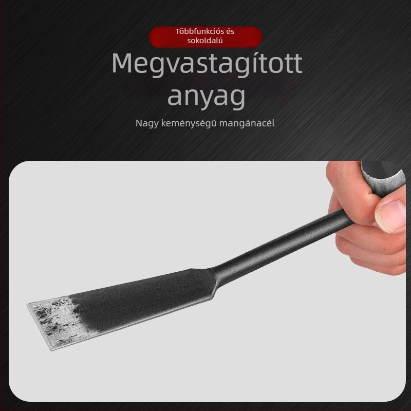 Kis kerti ásó vad zöldségek ásásához, gyomláláshoz, zöldségek és virágok ültetéséhez, talaj lazításához — mangán acélból.