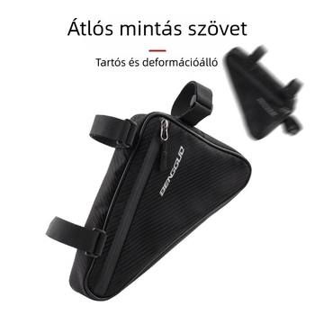 Hegyi kerékpár háromszög váztáska, elülső vázcsőre szerelhető tároló, nagy kapacitású 1,7 L
