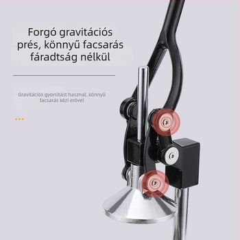 Személyre szabott kereskedelmi rozsdamentes acél kézi gyümölcsprés, fekete
