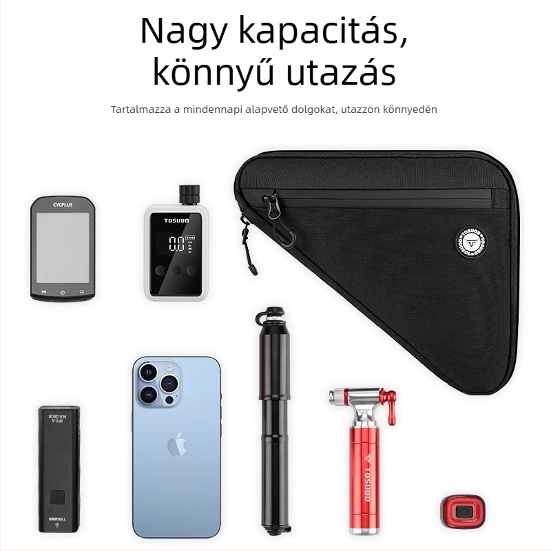 Tas Captain országúti kerékpár váztáska, kopásálló, nagy kapacitású tároló