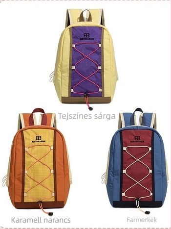Női koledzs-stílusú hátizsák, minimalistán luxus, 20–35 l, nylon anyag, alkalmas mindennapi használatra és utazásokra, kompatibil 8 hüvelykes laptophoz