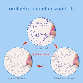 3–8 éveseknek szóló gyerekrajzfüzet ceruza fogásának gyakorlásához hornyolt mintákkal